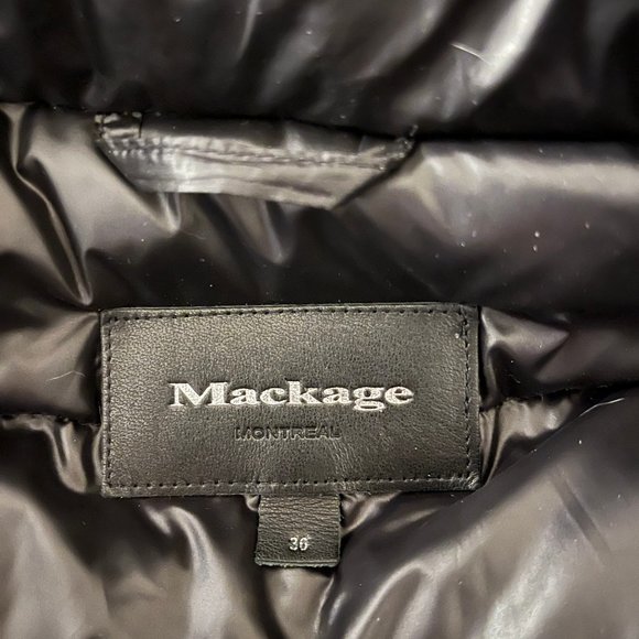 Mackage Black Hooded Down Parka with Removable Down Liner - Picture 7 of 8